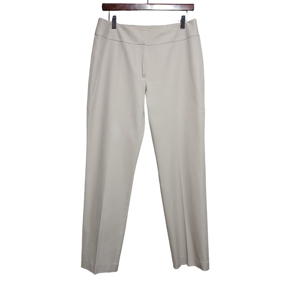 Chicos Womens Dress Pants Size 1 Short Beige Career‎ Casual Stretch